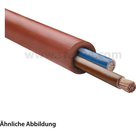 HELU KABEL SiHF 2X4mm² Silikonleitung AD 10,8mm Nennspannung Uo/U 300V/500V - 1 Meter