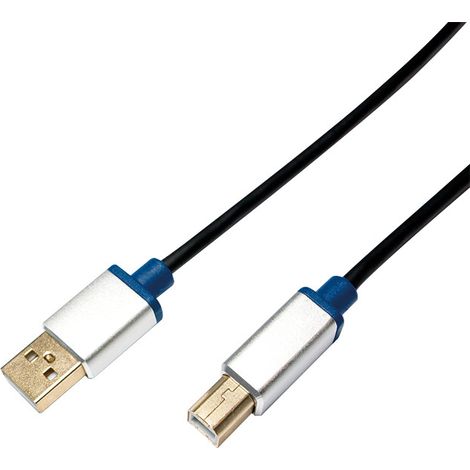 Câble USB 2.0 LogiLink Premium BUAB220 A/B de 2 m