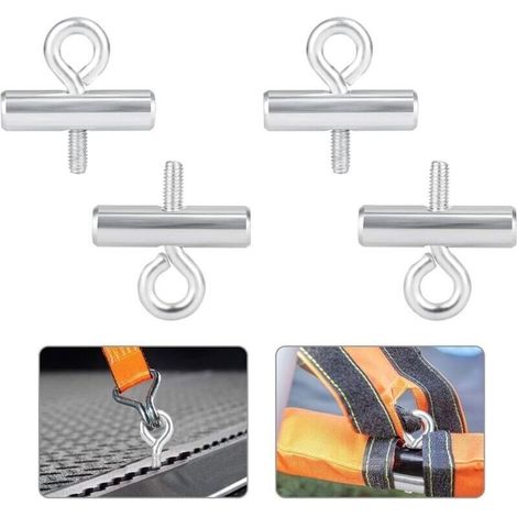 4 Pièces Butoirs pour Rail de Fixation, Arrêts de Rail d'Auvent Tente de Camping Equipement Auvents Accessoires Rails pour Caravanes, Camping-Cars (8-10 mm) (1/5)