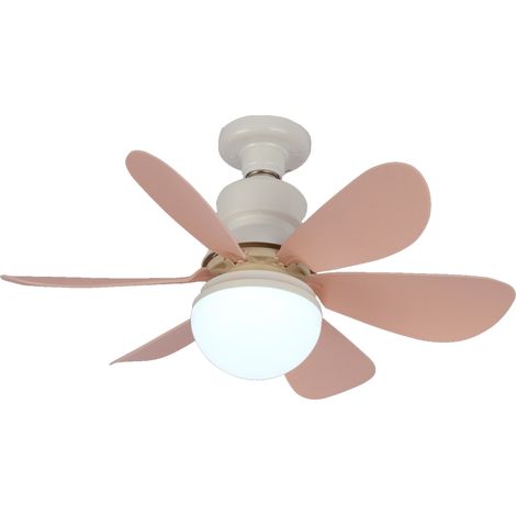 E27 Ventilatorlampe mit dreifarbiger Dimmfunktion für Zuhause, Schlafzimmer, Kinderzimmer, Arbeitszimmer oder Wohnzimmer. Stufenlos dimmbar mit Timer-Funktion und Fernbedienung.
