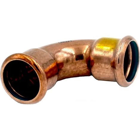 Curva 90° FF ø15 AESPRESS GAS in rame a pressare 681015900G - -  RACCORDERIE METALLICHE - - (1/2)