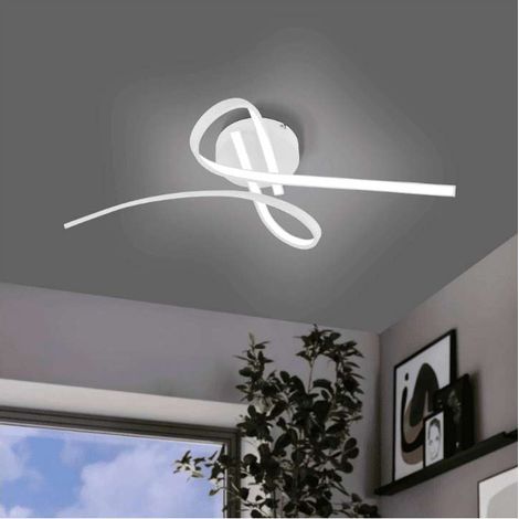 EGLO Plafoniera LED Palozza Bianco 4000K 21W 26x69 cm Design Moderno (1/4)