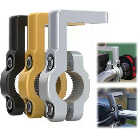 Support de guidon 22 mm, fixation par collier, trous de vis M6, M8 et M10, alliage d'aluminium, adaptateur de montage pour rétroviseur de moto (JXLGV) (1/5)