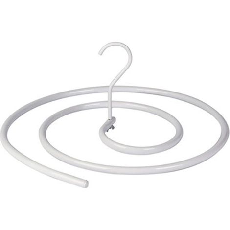 Porte-couverture en spirale en métal, cintre gain de place pour couettes, draps et serviettes de bain (1/5)
