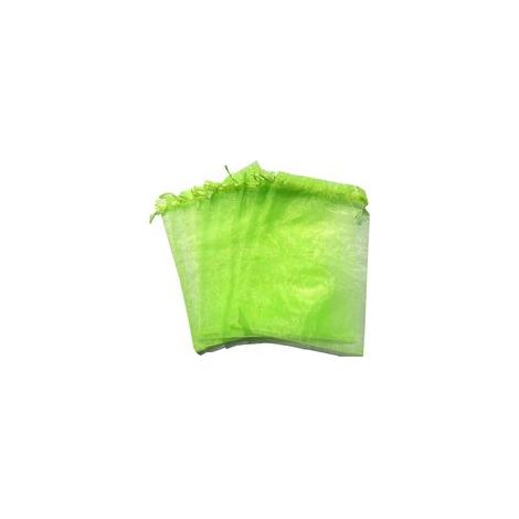 100 pièces Sac de Protection Fruits, Sachets en Organza Respirant avec Cordon de Serrage pour Potéger Les Grappes de Fruits des Frelons et des Oiseaux 15cm x 20cm (1/5)