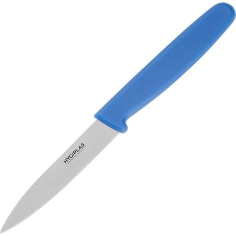 Couteau d'Office Professionnel Bleu 75 mm - Hygiplas (1/5)