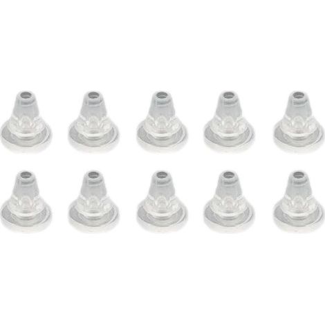 Set 10 ugelli in silicone ricambio per soffioni Paffoni ZACC444  Trasparente