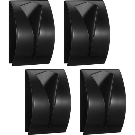 Ensemble de quatre porte-serviettes de cuisine auto-adhésifs, en acier inoxydable-Fixation murale sans perçage (1/5)