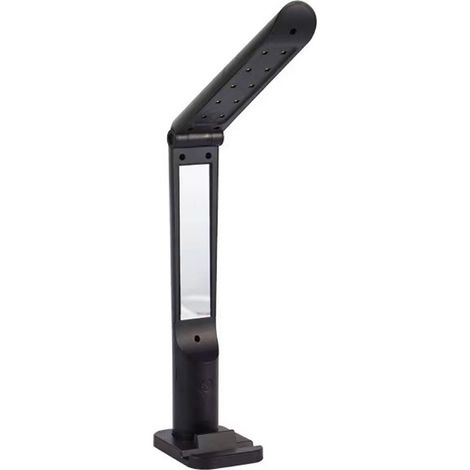 Support Téléphone Portable Pliable - Lampe de Lecture et de Maquillage avec Chargeur USB - Usage Intérieur pour Lit ou Bureau - 1 Pièce (1/5)