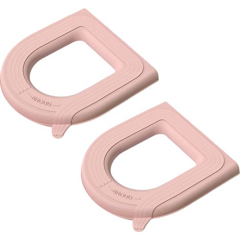 Lot de 2 tapis de toilette portables en mousse EVA imperméable et épaisse, adhésifs, universels et utilisables en toutes saisons. (1/5)