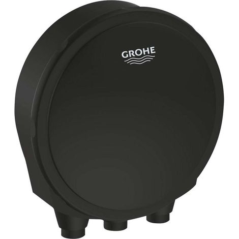 GROHE Sistema de llenado 19952, vaciador y rebosadero para bañera Talentofill, set de montaje final, para combinar con juego de bañera 28 990 / 28 991, Matt Black, 199522430 (1/2)