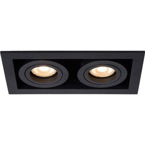 Lucide Chimney faretto soffitto doppio GU10 nero 09926/02/30 (1/5)
