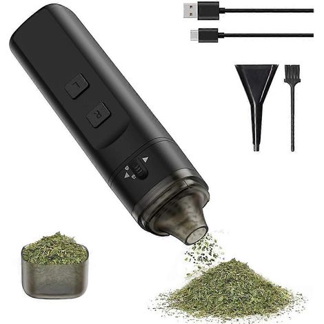 Schwarze elektrische Gewürzmühle mit automatischer Mahlfunktion (1/5)