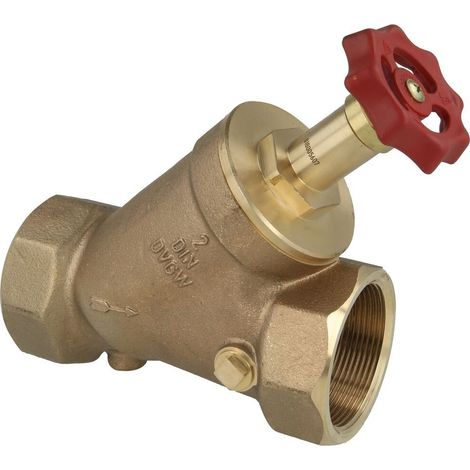 Vanne à passage direct en laiton rouge DN50 filetage femelle 2’’