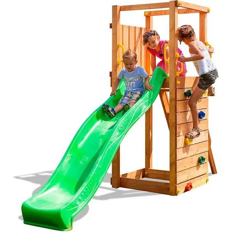 Scivolo in legno Fungoo Tip Top gioco per giardino 334 x 205 cm