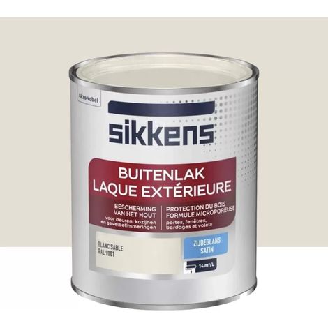 Laque Extérieure SIKKENS Satin Blanc sable 0,75 L (1/3)