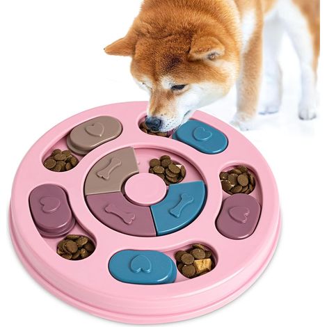 Jouet Interactif Chien Distributeur Friandises - Puzzle Mangeoire Lente Toutes Tailles