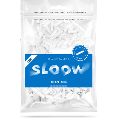 Filtros Sloow Blue X-Long, 100 unidades