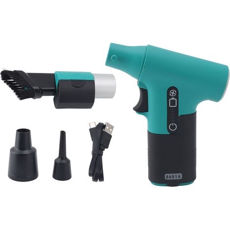 Ortviai Turbo Jet Fan Portable 120000 tr/min – Sèche-cheveux pour animaux, refroidissement sportif, batterie 3000 mAh, vert