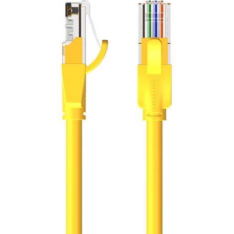 Vention Netzwerkkabel UTP CAT6 RJ45 Ethernet 1000Mbps in Gelb RJ45 auf RJ45 1m (1/3)