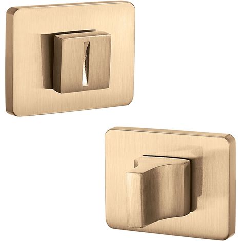 Rechteckiges Toilettenschild Gold