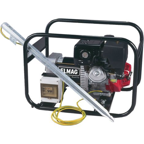 ELMAG Erdungsspieß 1 Meter, Erdungskabel, 4 Meter, Querschnitt 16 mm (1/2)