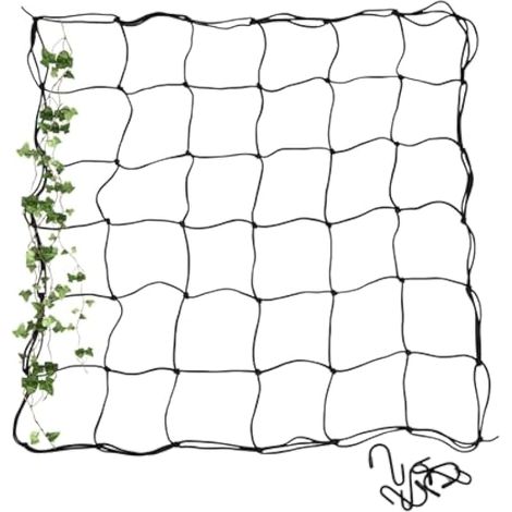 Filet De Soutien pour Plantes - Filet De Culture Élastique avec Crochets, Treillis Elastique, Filet De Treillis pour Jardinage Plantation Tente Plante Grimpante(150 150CM) (1/5)