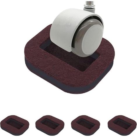 Protections de roulettes meubles en feutre 5 mm antidérapantes, lot (1/5)