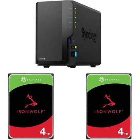 Synology DiskStation DS225+ Seagate Ironwolf® NAS HDD 4TB - 3,5 pulgadas