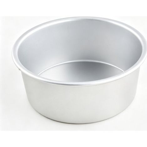 Runde, eloxierte Aluminium-Backform, 18 cm, silber (1/5)