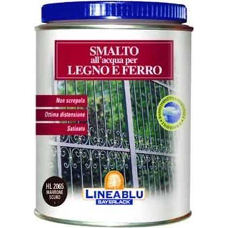 SMALTO ALL'ACQUA PER LEGNO E FERRO HL 2059 bianco candido ml.750   FER  132428