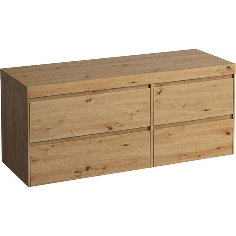 LAUFEN LANI Plan de toilette chêne sauvage avec meuble (1/3)
