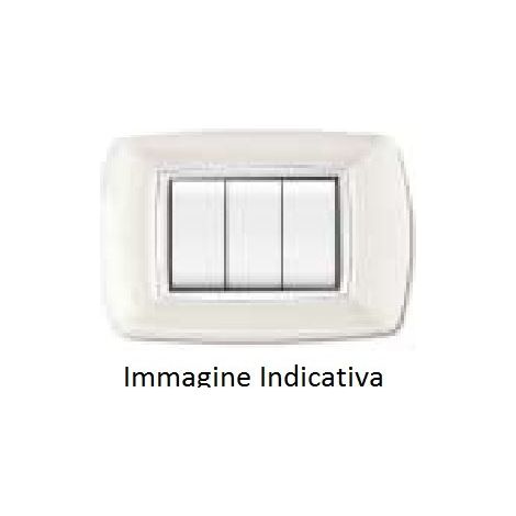Placca Mylife 7 Moduli Bianco (Elettrocanali Cod. Ecl2987Wh)