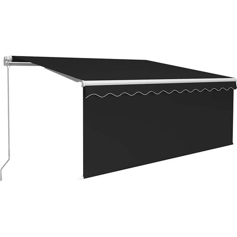 Maison Exclusive - Markise Manuell Einziehbar mit Rollo LED 3,5x2 (1/5)