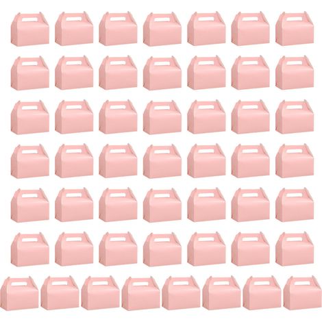 Scatole regalo pop-up con comoda maniglia, 50 pezzi - Rosa