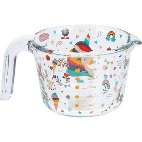 Tasse à mesurer en verre de dessin animé, mug en verre, verre doseur pour pâtisserie, tasse à mesurer en verre pour la maison (1/5)