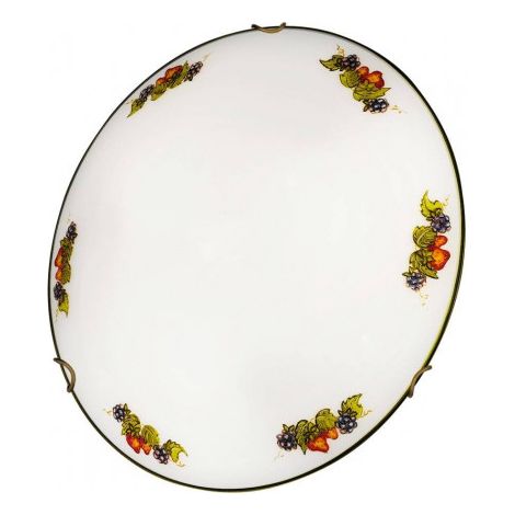 Kolarz MOON - Plafonnier affleurant fini style de vie en laiton antique, 2x E27 (1/3)