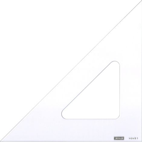 Minerva Flachwinkel transparent 30 cm 45 Grad