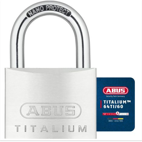 Cadenas Titalium 64TI/60 - Corps Aluminium, Anse Acier Trempé (1/5)