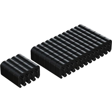 Peigne de serrage en PVC pour câbles d'alimentation PC 2,5-3,2 mm, 8/24 broches