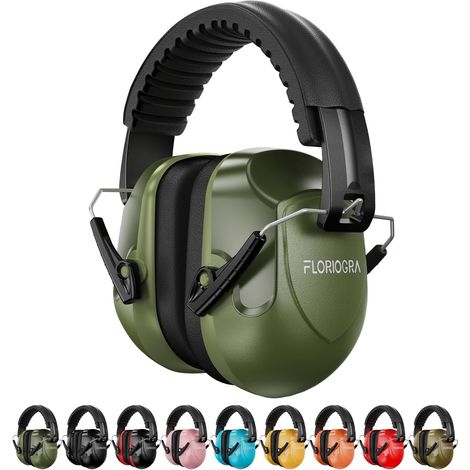 Casque Anti Bruit Adulte, Casque Antibruit Pliable Réglable de SNR 34dB, Protection Auditive pour Travail Autisme Bricolage Tonte Chantier Milieu Bruyant ou Stressant (1/5)