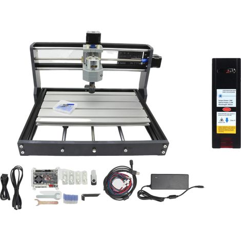CNC-Graviermaschine, benutzerfreundliches Set, vielseitige Materialkompatibilität, FÜGE 20w Laser hinzu (1/2)