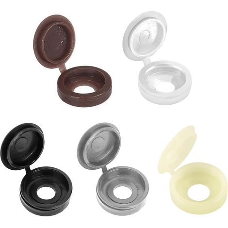 Cache Vis Cache-Écrous Bouchon pour Couvrir Les Améliore L'apparence et Protège Vis5 couleurs 200 pièces Plastique (1/5)