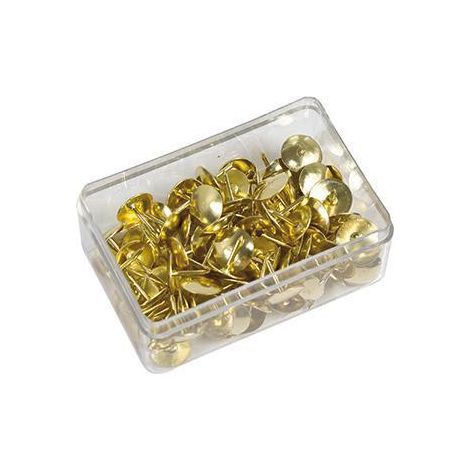Reißnagel 9,5mm überkapselt Metall messing 100 St./Pack. (1/4)