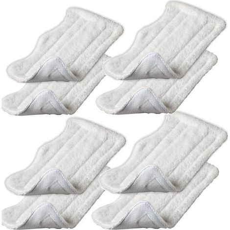 Lot de 6 lingettes de rechange en microfibre pour balais vapeur Shark S3101, S3202, S3250 et S3251