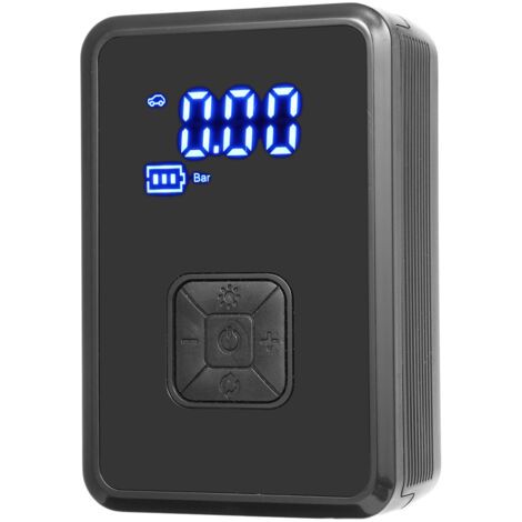 Gonfleur pneus portable sans fil 150 PSI, compresseur air pompe gonflage rapide avec LED, pour voiture vélo ballon et objets gonflables