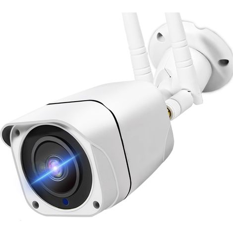 Caméra de sécurité à Domicile Caméra IP 4G Carte Sim 1080P HD boîtier métallique Balle extérieure caméra de Surveillance sécurité GSM Audio bidirectionnel P2P(4G Add 128G) (1/5)