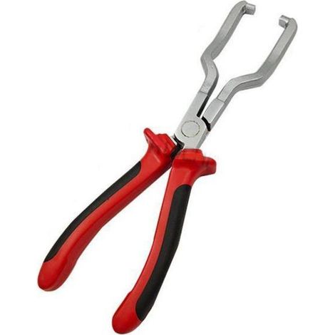 Pince pour retirer les raccords rapides de tuyaux d'essence Pince à clipser les tuyaux d'essence - rouge, 225mm, 1pc