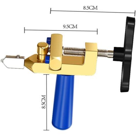 Cortadora manual de azulejos y vidrio 2 en 1, herramienta manual para cortar azulejos con rueda, máquina de corte manual para vidrio y azulejos de cerámica. (1/4)