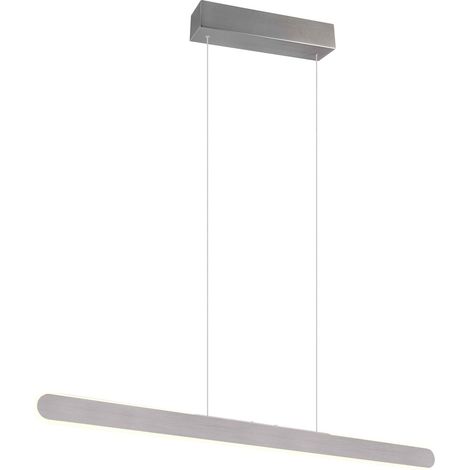 Lampada a sospensione LED, metallo, alluminio, L 100 cm, Helios (1/4)
